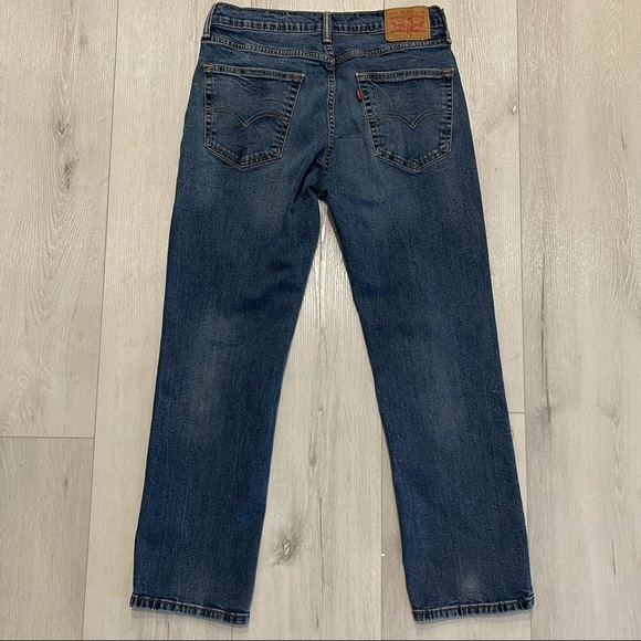 LEVI’S 514 Men’s Straight Leg Denim Blue Jeans - Picture 7 of 9